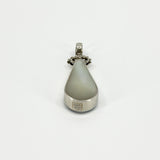 Chunky Vintage Double Sided Blue Agate & MOP Pendant 925 by David Scott Walker