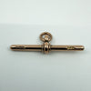 Antique Large 9ct Rose Gold T-Bar Pendant / Charm 375