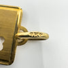 Large Vintage Rectangular 9ct Gold Heart Pendant / Charm