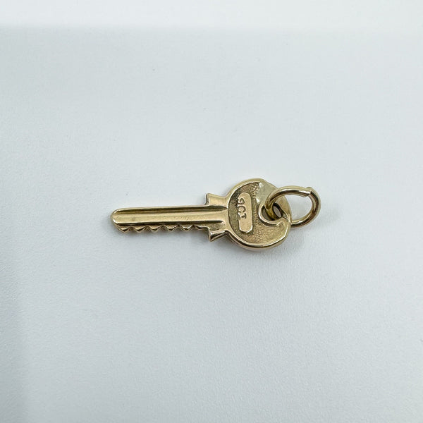 Vintage 9ct Gold Key Pendant / Charm 375