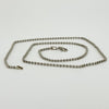 Vintage Sterling Silver 20” Beaded Ball Links Chain / Necklace 925