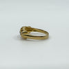 Antique 18ct Gold Diamond & Sapphire Boat Ring 750 Size M - N