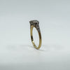Vintage 18ct Gold & Platinum 0.40ct Diamond Trilogy Engagement Ring Size P