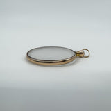 Large Antique 9ct Gold Double Sided Glass Photo Locket 375