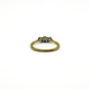 Vintage 18ct Gold 0.30ct Diamond Trilogy Ring 750 Size Q