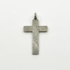 Vintage Large Sterling Silver Engraved Christian Cross Pendant 925 (Birm 1973)