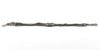 Antique Victorian Sterling Silver 8.5" Albertina Chain & T-Bar Pendant 925