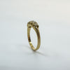 Victorian Antique 18ct Gold 0.50ct Diamond 5x Stone Boat Ring 750 Size N