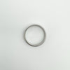 9ct White Gold Band / Ring 5mm Unisex Size U 5.4g (Re-Plated) 