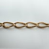 Antique Chunky 9ct Rose Gold Oval Links 8” Bracelet 23g