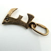 Tiny 14ct Gold Initial E CZ Pendant / Charm 585