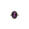 Antique / Art Deco 14ct Gold Pink Sapphire & Rose Cut Diamond Ring 585 Size O