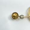 Vintage 9ct Gold Circles Drop Earrings 375