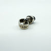 Unusual Chunky Vintage Sterling Silver Round Perfume / Poison Bottle Pendant 925