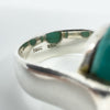 Sterling Silver Chunky Natvie Turquoise Ring 925 Size R 