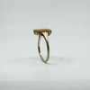 Vintage 9ct Gold Small Left Facing Carved Cameo Ring 375 Size P 