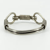 Chunky Vintage Sterling Silver Horse Snaffle Bit Bangle / Bracelet 925