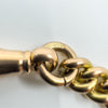 Vintage 9ct Rose Gold 16” Albert Chain Necklace Double Dog Clip T-Bar Charm 39g 