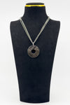 Large Sterling Silver Mother of Pearl Pendant & 16" Chain 925 by KENZO