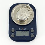 Vintage Sterling Silver Articulated Oval Foliate Engraved Locket 925 (Birm 1997)