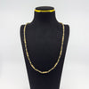 Vintage 9ct Gold 24” Bar & Twisted Links Chain / Necklace 37.5g Fancy Link 1992