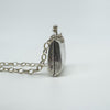 Vintage Engraved Handbag Locket & 30” Belcher Chain in Sterling Silver 925 1995