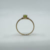 9ct Yellow Gold 0.40ct Peridot Solitaire Ring 375 Size L Engagement Stacking