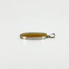 Large Chunky Vintage Yellow Agate Fob Pendant 925 