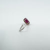 Sterling Silver 4.60ct Ruby Dangle Drop Earrings on Shepherd Hooks 925