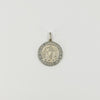 Vintage Sterling Silver St. Christopher Protect US Pendant / Charm 925