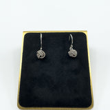 Sterling Silver Lovers Knot Drop Earrings on Shepherd Hooks 925
