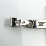 9ct White Gold 0.60ct CZ Christian Cross Pendant / Charm 375