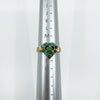 Antique 14ct Rose Gold Turquoise Heart Ring Size N