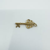 Large Vintage 10ct Gold Key Pendant / Charm