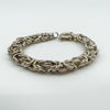 Chunky Sterling Silver Byzantine Bracelet 925 Heavy 28g