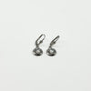9ct White Gold 2ct CZ Leverback Drop Earrings 375