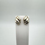 Vintage Tiffany & Co. Shrimp Clip on Earrings in Sterling Silver 18k Gold RARE *