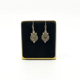 Sterling Silver Orante Dangly Earrings 925