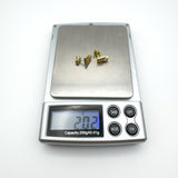 8ct Gold Square CZ Stud Drop Earrings 
