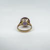 Vintage 14ct Gold 8.50ct Colour Change Purple Sapphire Size J - K