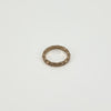 9ct Rose Gold Oval Links Full Band / Ring 375 Size N (London 2015)