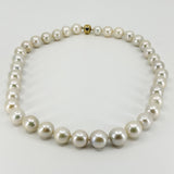White Chunky 13mm Baroque Freshwater Pearl 20" Necklace & Magnetic Clasp