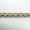 Chunky Vintage 26.5” Rolo Links Chain in Sterling Silver 925 Heavy 49g
