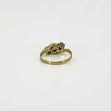 Vintage 18ct Gold & Platinum 0.45ct Diamond Trilogy Ring 750 Size K