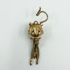 Vintage 9ct Gold Albertina Tassel Padlock Charm 375 Birmingham 1994