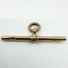 Large 9ct Rose Gold T Bar Charm Pendant 375