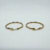 Large Twisted 9ct Gold Hoop Earrings 375
