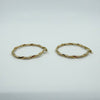 Large Twisted 9ct Gold Hoop Earrings 375