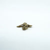 Small vintage 9ct gold crucifix pendant charm measured at approximately 12.3mm wide