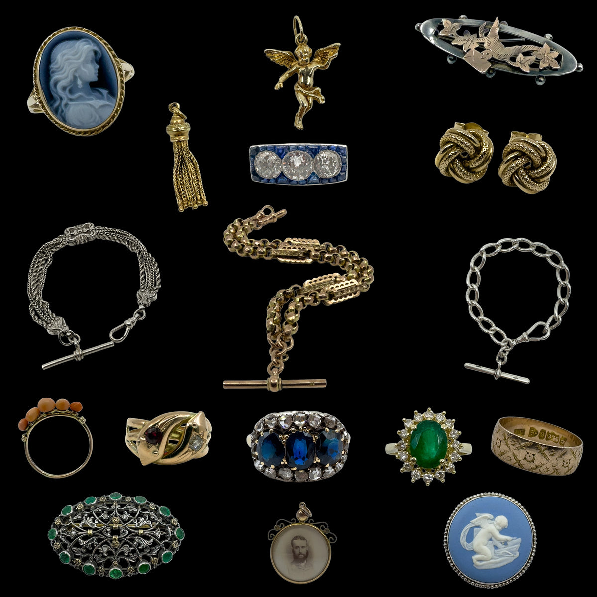 Antique, vintage and preloved gold and silver jewellery collection at Ps Its Vintage